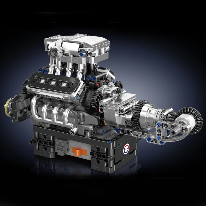 Mould King 10206 Turbo V8 Engine Construction Set | 737 Pieces - Image 3