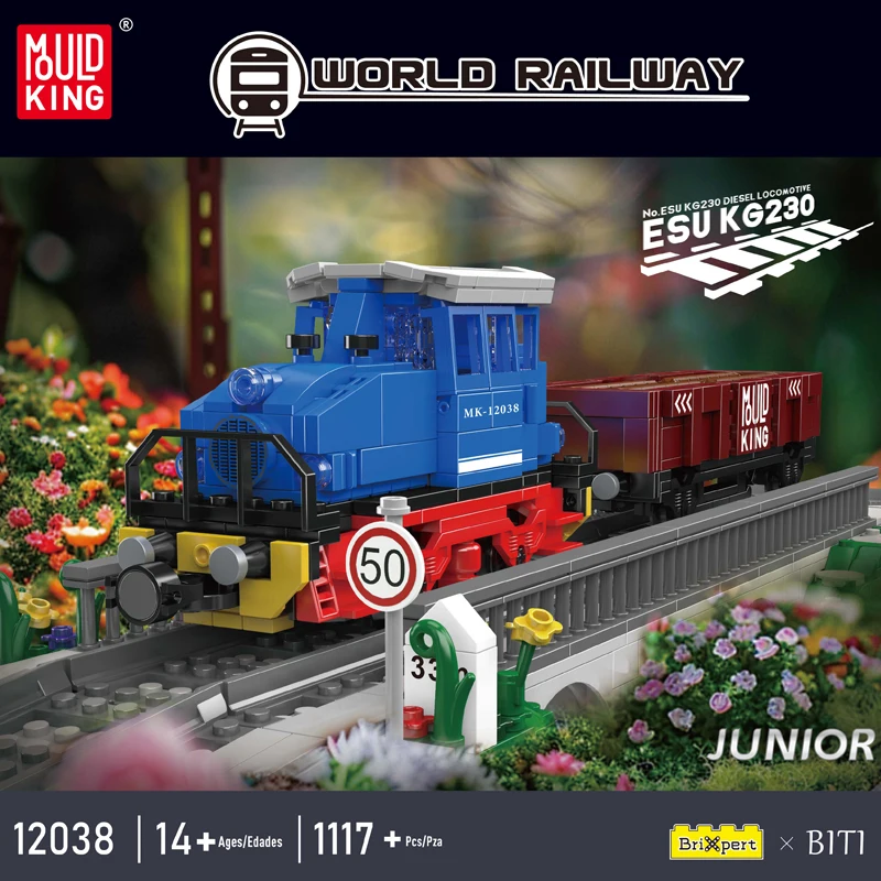 Mould King 12038 ESU KG2300 Diesel Locomotive Building Set - 1,117 Pcs - Image 2