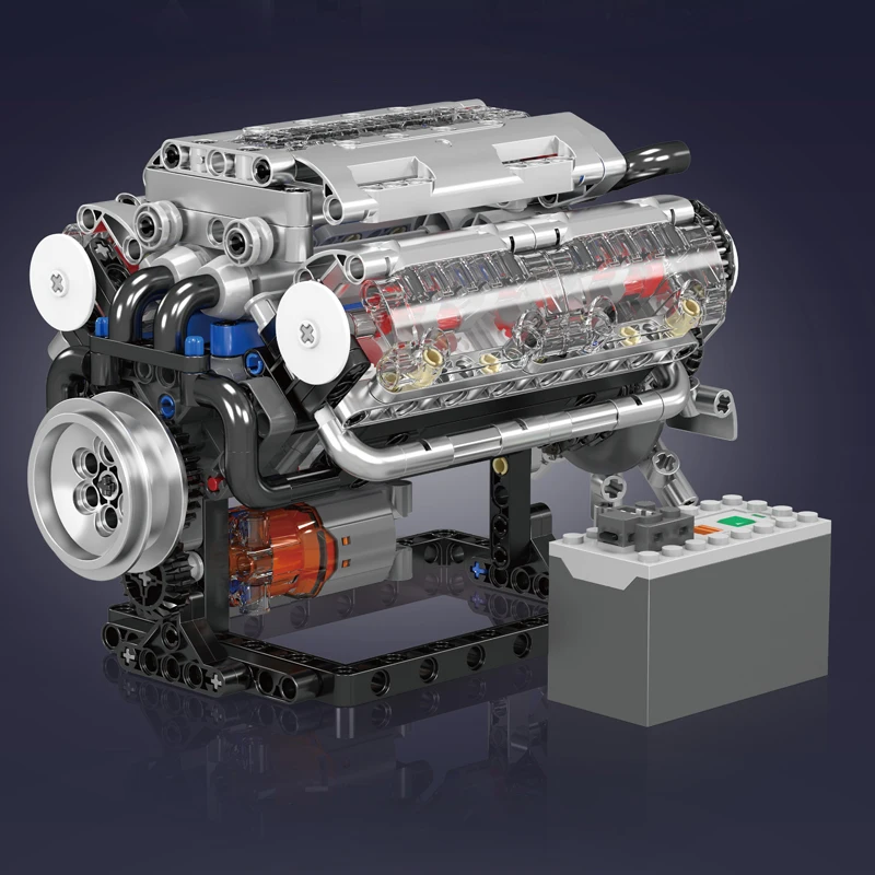 Mould King 10088 Motorised V8 Engine Building Set - 535 pcs - Image 3