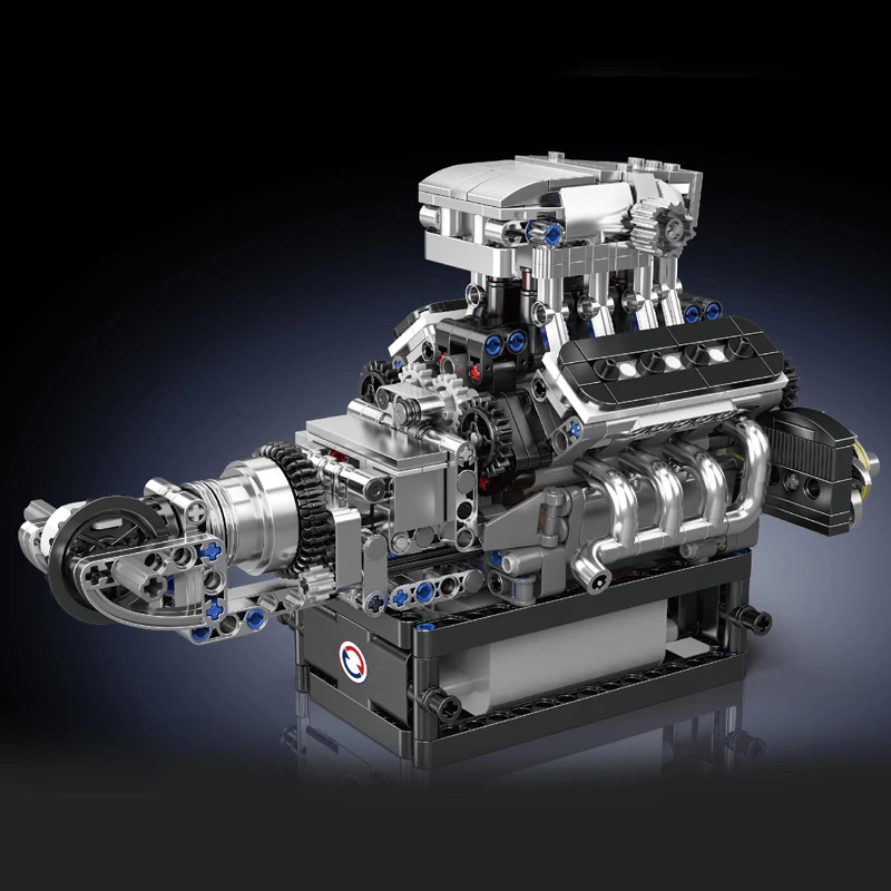 Mould King 10206 Turbo V8 Engine Construction Set | 737 Pieces - Image 2