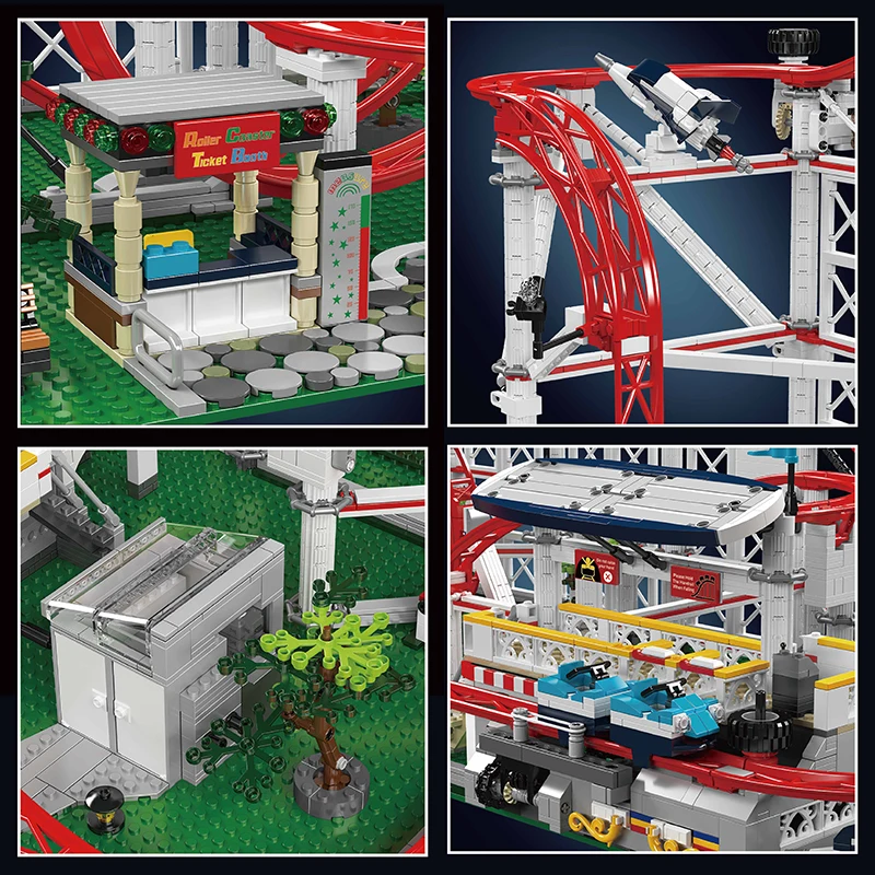 MOULD KING 11014 Motorised Roller Coaster Model Building Set - 3,646 PCS - Image 5
