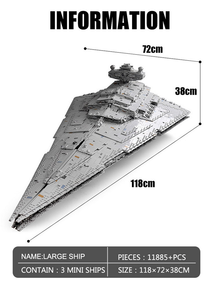 Mould King 13135(75252) MONARCH Imperial Star Destroyer - 4784 PCS - Image 12