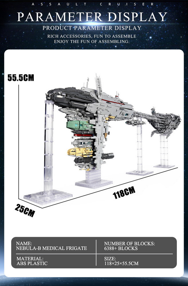 Mould King 21001 UCS Nebulon Model B Medical Frigate - 6388 PCS - Image 12