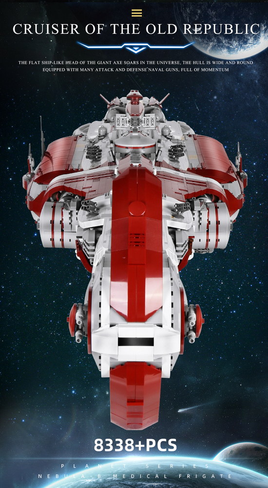 Mould King 21002 Star Plan Old Republic Escort Cruiser - 8338 PCS - Image 6