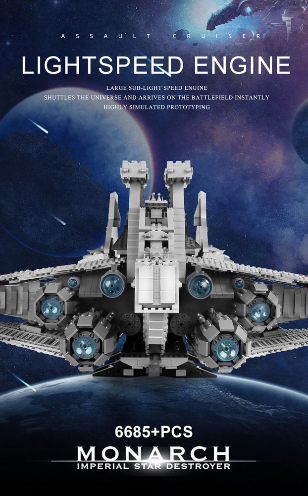 Mould King 21005(75367) Venator-Class Republic Attack Cruiser - Image 4