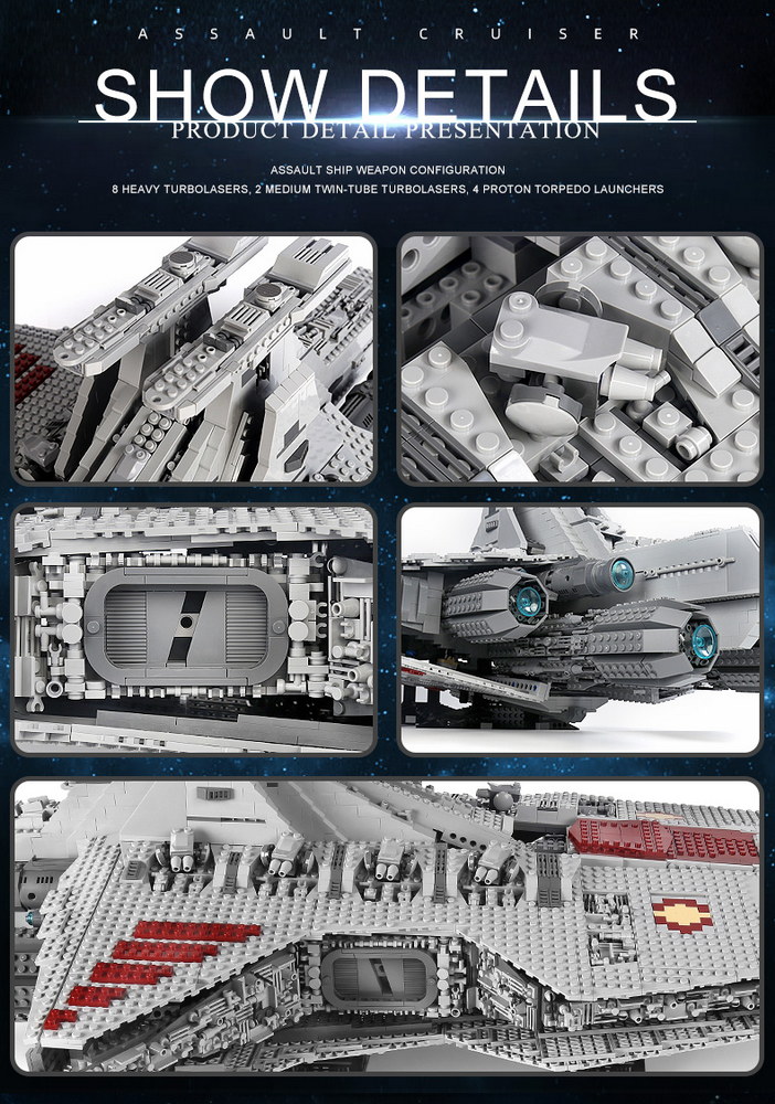 Mould King 21005(75367) Venator-Class Republic Attack Cruiser - Image 6