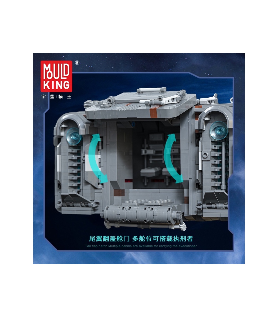 Mould King 21061 A-A4B Landspeeder UCS Large Spaceship - 3018 PCS - Image 4