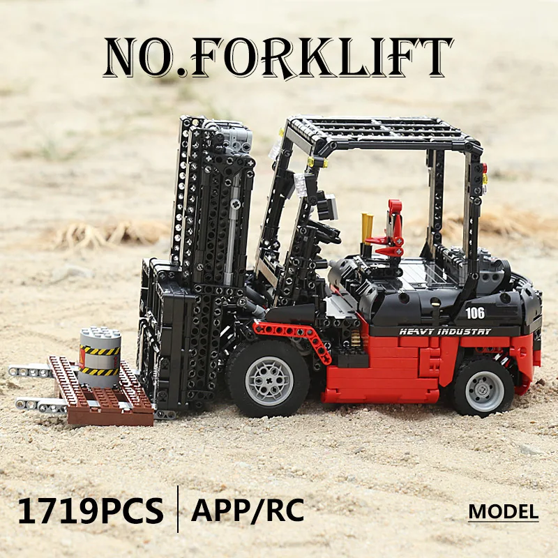 Mould King 13106S Remote Control Forklift Building Toy Set - 1,743 PCS - Image 5
