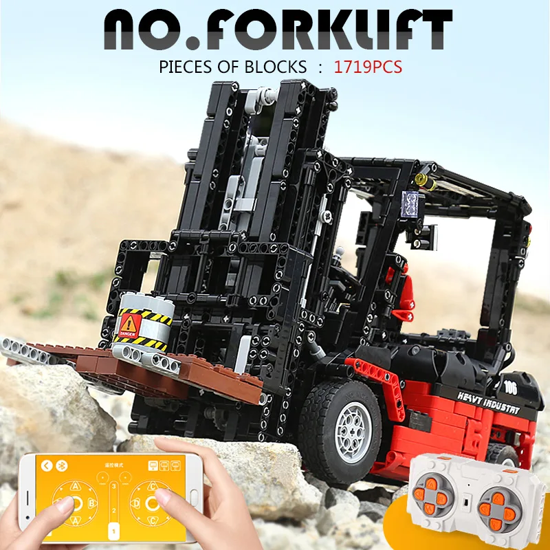 Mould King 13106S Remote Control Forklift Building Toy Set - 1,743 PCS - Image 4