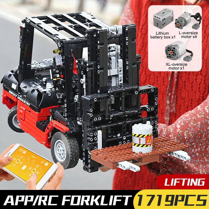 Mould King 13106S Remote Control Forklift Building Toy Set - 1,743 PCS - Image 6