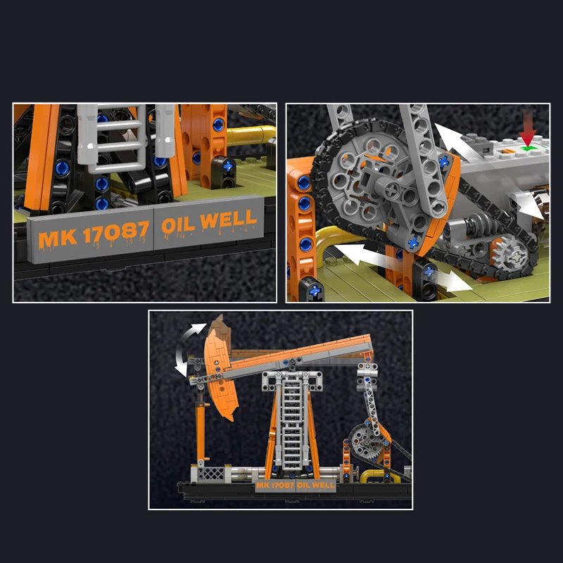 Mould King 17087 Oil Well Building Block Set - 840 Pcs - Image 5