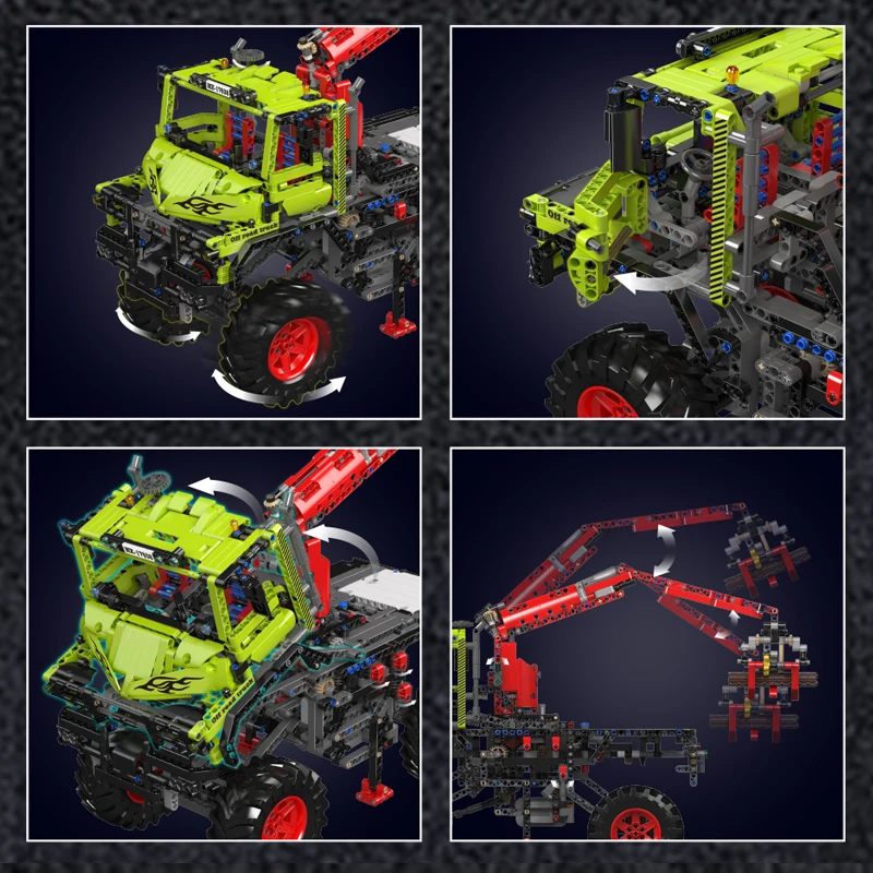 Mould King 17038 4x4 Off-Road Logging Truck Building Kit - 2,002 Pcs - Image 5