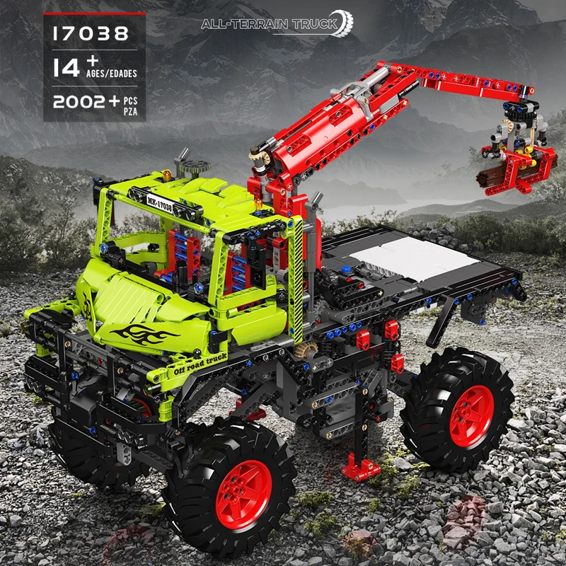 Mould King 17038 4x4 Off-Road Logging Truck Building Kit - 2,002 Pcs - Image 3