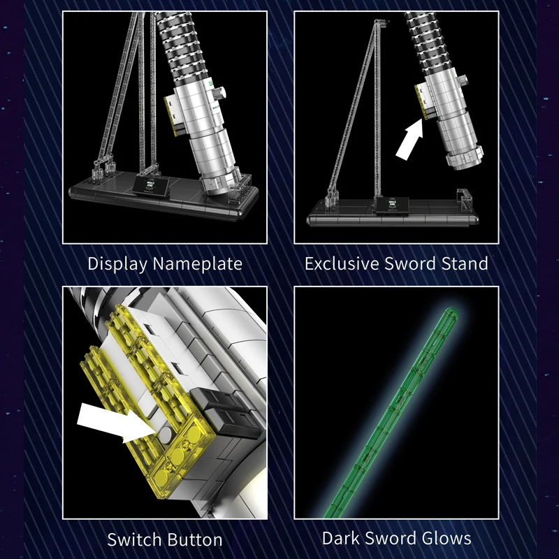 Mould King 10140 Cosmic Knight's Laser Sword Life-Sized Replica Building Set | 1,126 Pcs - Image 4