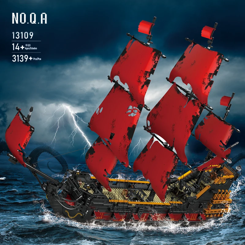Mould King 13197/13109/13199 The Flying Dutchman Private Ship Model Building Kit | 4,364 PCS - Image 6