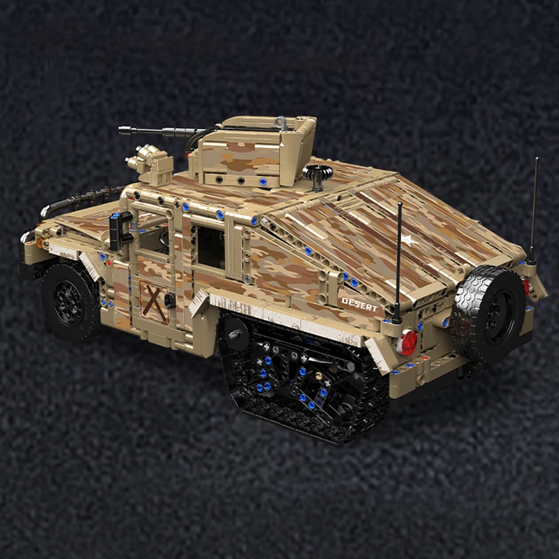 Mould King 20047 Remote-Controlled Desert Tracked Humvee Building Set | 2,094 Pcs - Image 2