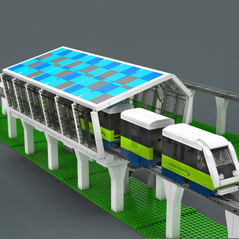 Mould King 12040 Italian Marconi Express Light Rail Train Building Set | 1,957 Pcs - Image 2