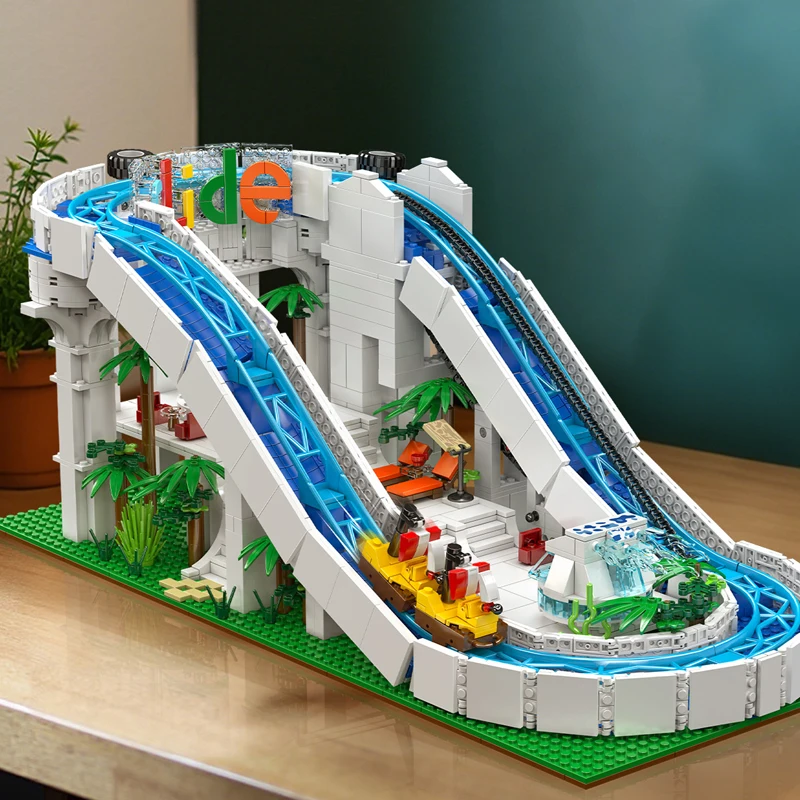 Mould King 11021 Electric Water Slide Construction Block Set | 2,088 Pieces - Image 3