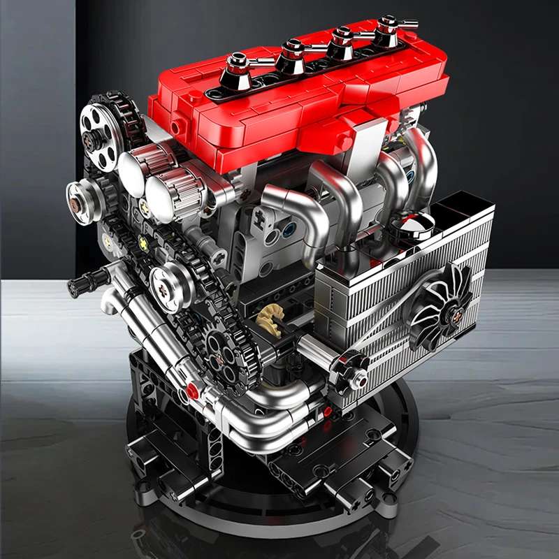 Mould King 10235 4G63T Turbocharged Inline-Four Engine Model Construction Kit | 811 Pieces - Image 2