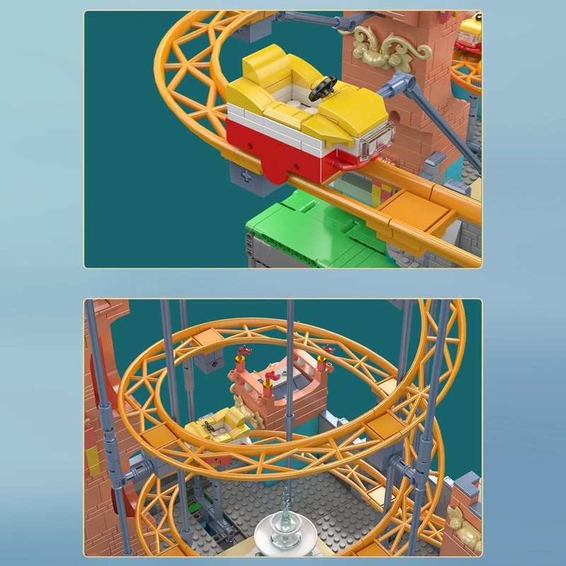 Mould King 11023 Castle Roller Coaster Construction Kit | 2,584 Pieces - Image 4