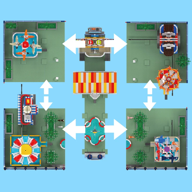 Mould King 11022 Large Theme Park Construction Set | 5,220 Pieces - Image 4