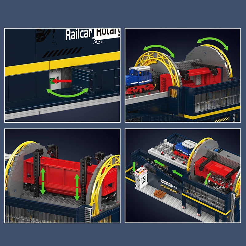 Mould King 17094 Railcar Rotary Dumper Construction Kit | 2,830 Pieces - Image 4
