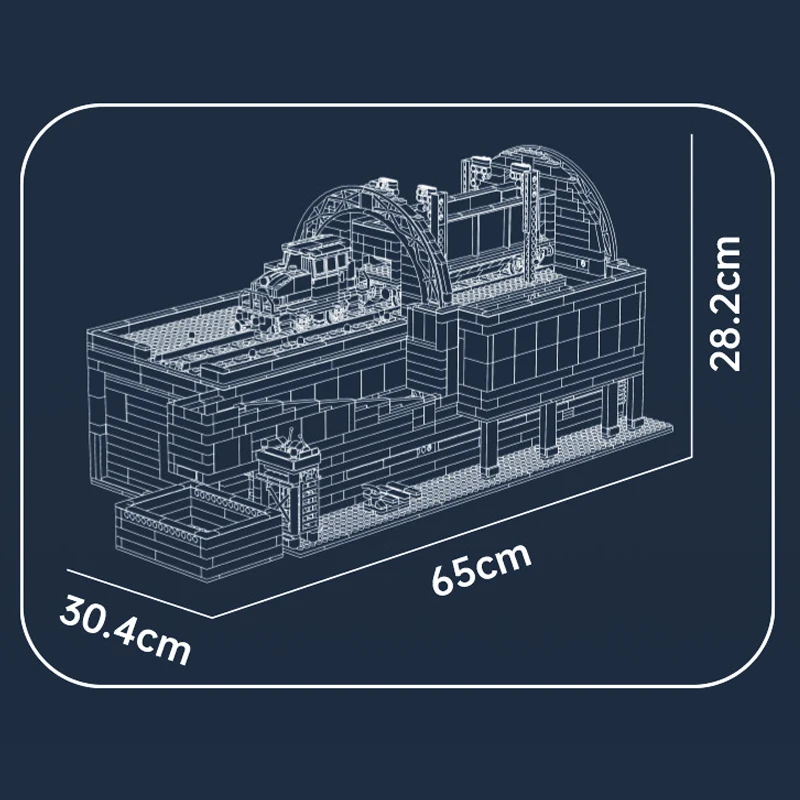 Mould King 17094 Railcar Rotary Dumper Construction Kit | 2,830 Pieces - Image 5