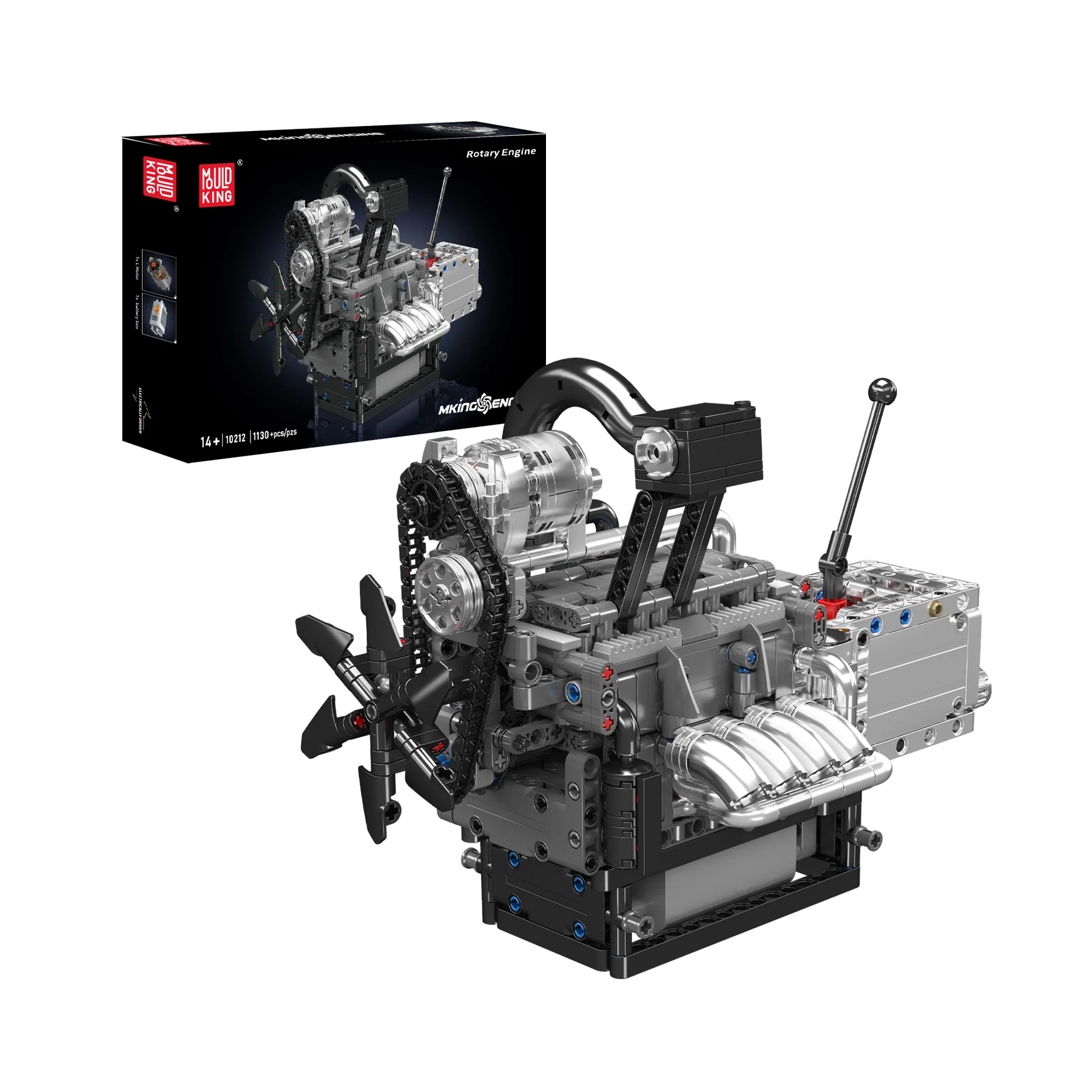 Mould King 10212 Motorized Rotary Engine Construction Kit | 1,130 Pieces