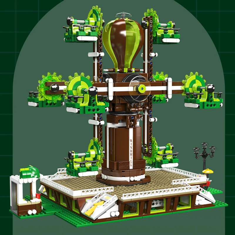 Mould King 11026 Nature Tree Windmill Construction Set | 2,148 Pieces - Image 2