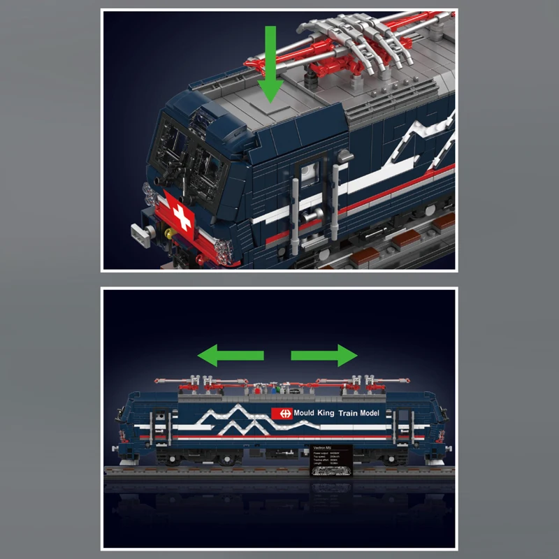 Mould King 12045 Vectron MS Electric Locomotive Construction Kit | 3,072 Pieces - Image 4