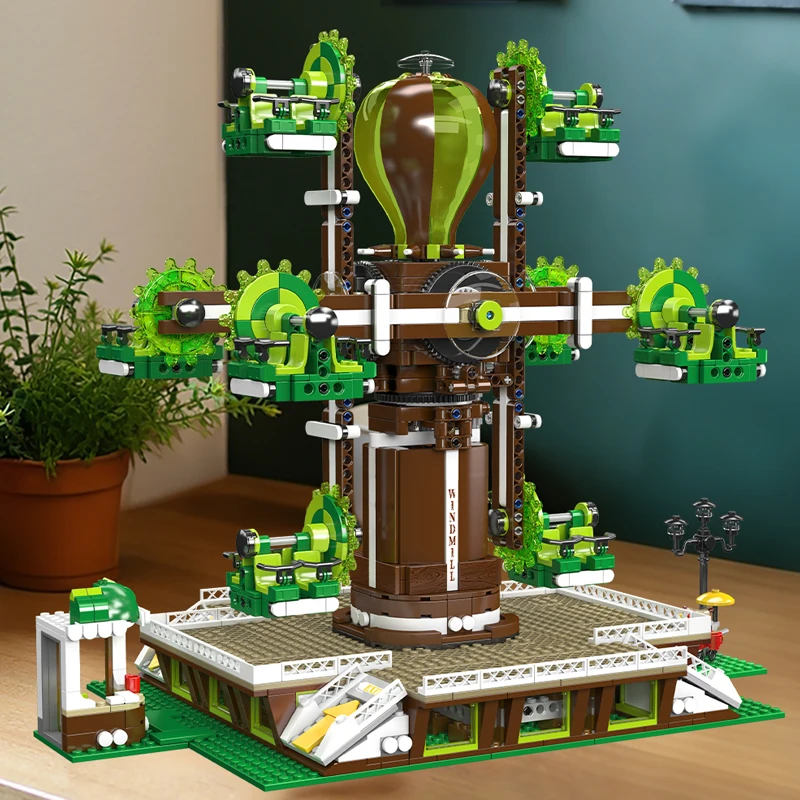 Mould King 11026 Nature Tree Windmill Construction Set | 2,148 Pieces - Image 4