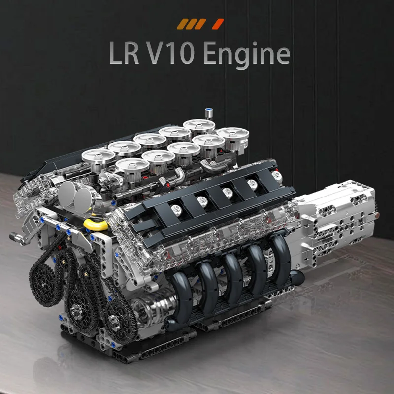 Mould King 10250 LFA V10 Engine Model Construction Kit | 1,834 Pieces - Image 3