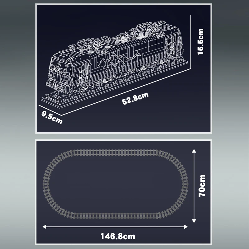 Mould King 12045 Vectron MS Electric Locomotive Construction Kit | 3,072 Pieces - Image 5