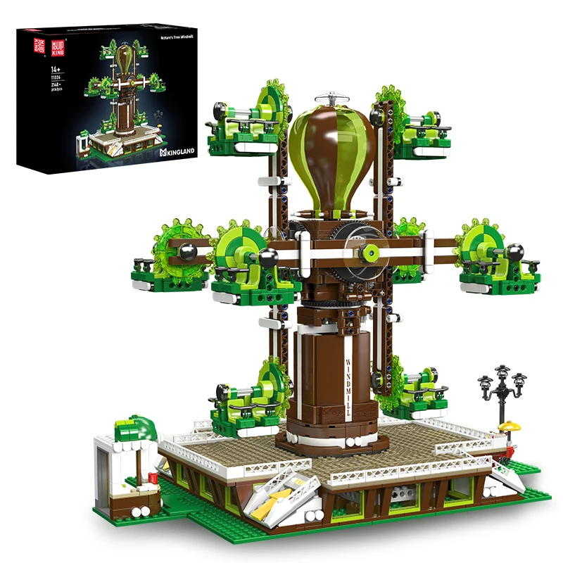 Mould King 11026 Nature Tree Windmill Construction Set | 2,148 Pieces - Image 5