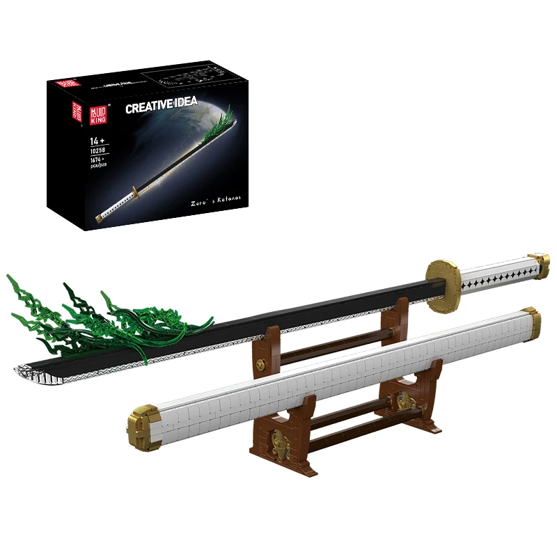 Mould King 10258/10259/10260 Katana Sword MOC Building Block Set