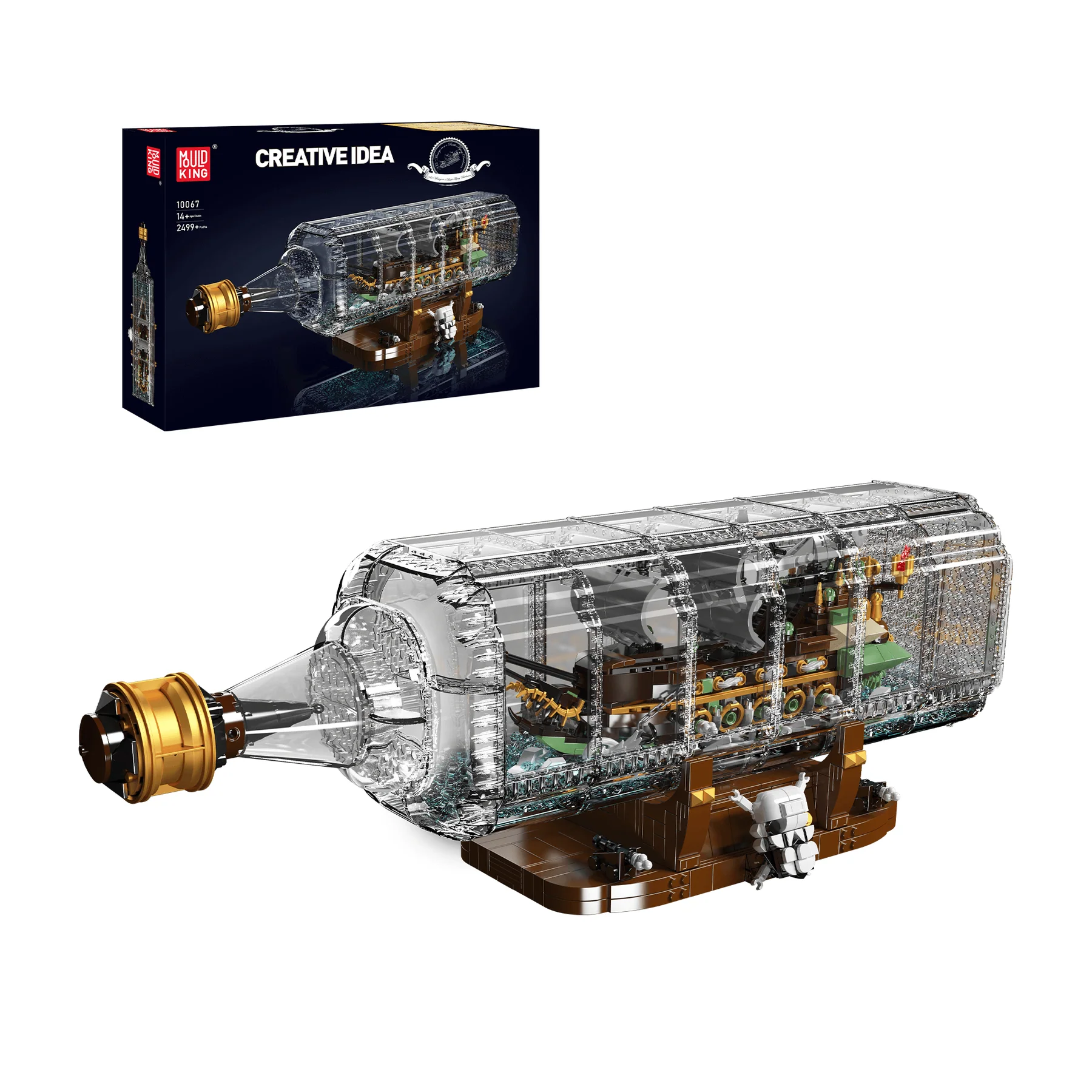 Mould King 10067 Flying Dutchman Ship in Bottle | 2499 PCS