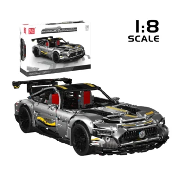 Mould King 13126 AMG GT R 1:8 Remote Control Super Sports Car Building Blocks